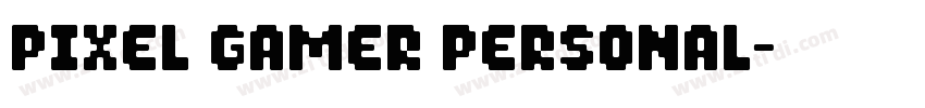 Pixel Gamer Personal字体转换